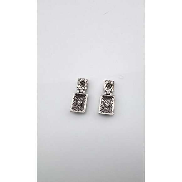 Brighton vintage silver scrolled drop earrings - Picture 5 of 5